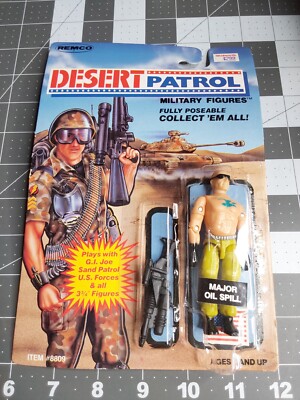 1990 Remco Desert Patrol Carded Major Oil Spill