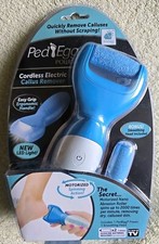 PedEgg Power Cordless Electric Callus Remover LED Light As Seen On TV Skin Foot