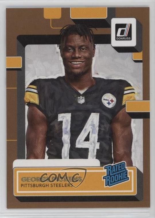 2022 Donruss Rated Portrait Studio Series 65/100 George Pickens Rookie RC 0nr3