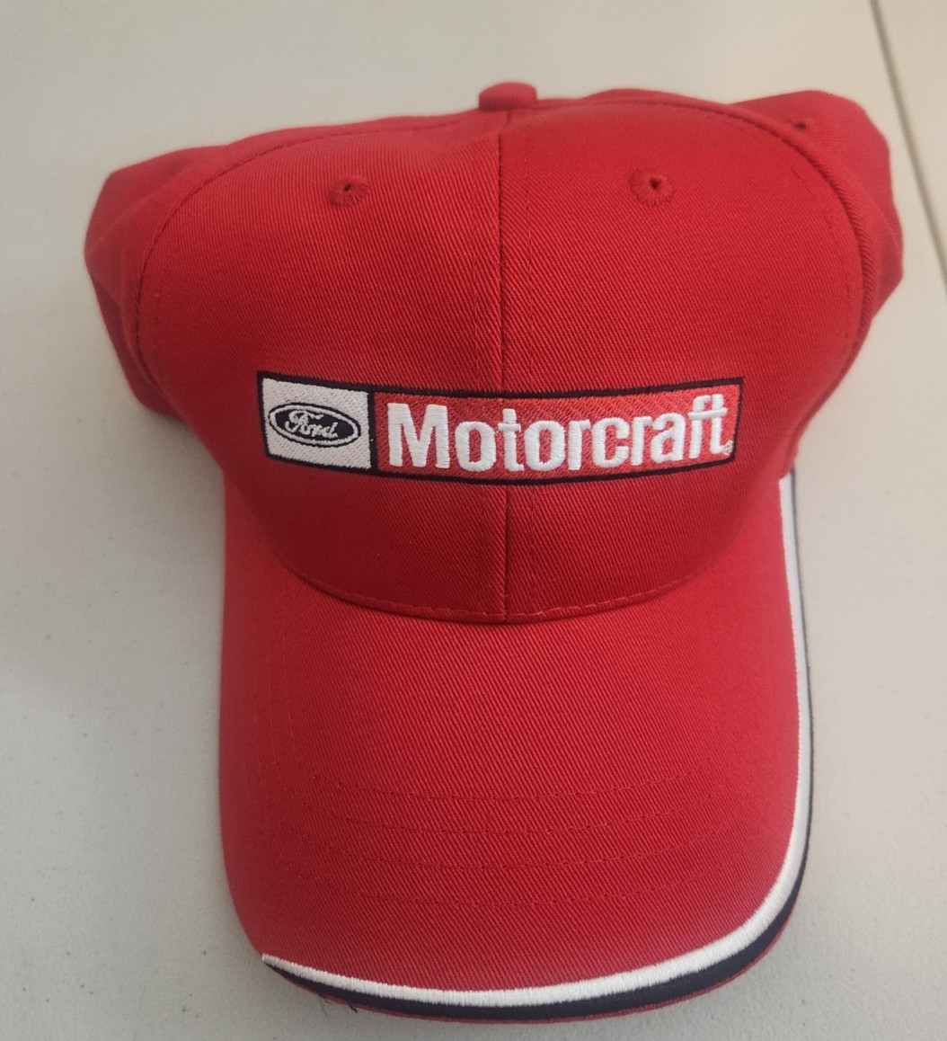 Ford Motorcraft Trucker Cap Adult Strapback Red Adjustable Hat