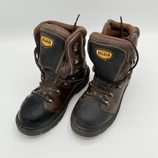 Solidur Forest Work Boots Brown Black Safety EU 39 Oil Resistant Heavy Duty