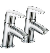 Bristan OR 1/2 C Orta 1/2 inch Bathroom Basin Taps Chrome Plated