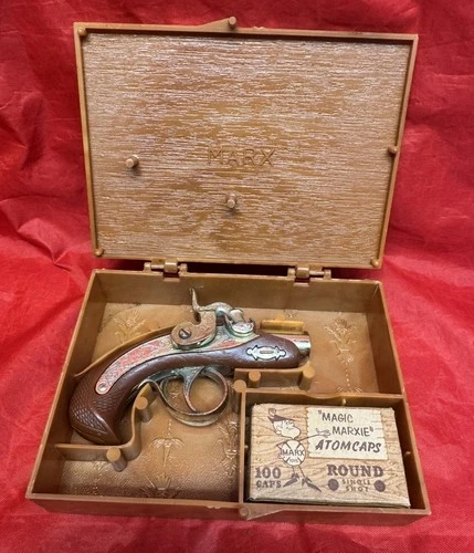 Vintage Marx Collectors Historic Guns in Miniature Derringer Pistol Original Box