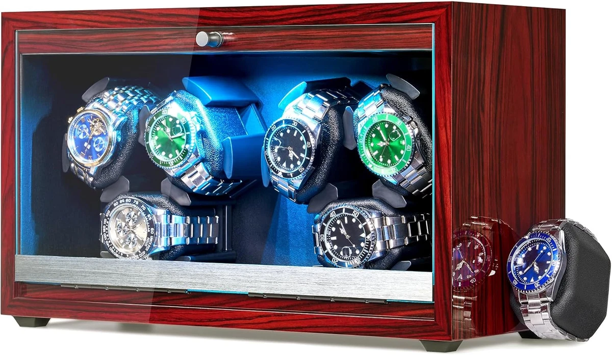 Scatola carica 4 orologi WATCH WINDER MTE WTS 4 STEEL-EDITION CROMO Scatola carica 4 orologi WATCH WINDER MTE WTS 4 STEEL-EDITION CROMO