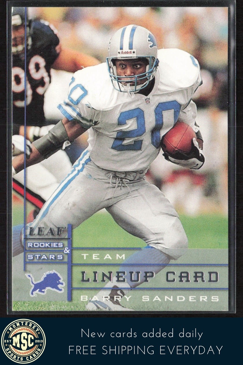 Barry Sanders 1998 Leaf Rookies & Stars #271 NM-MT OR BETTER Detroit Lions
