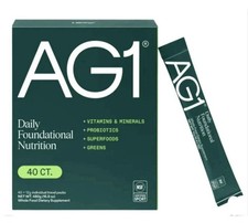 AG1 Athletic Greens 40 Pack Set 12g Individual Packets NEW IN BOX SEALED
