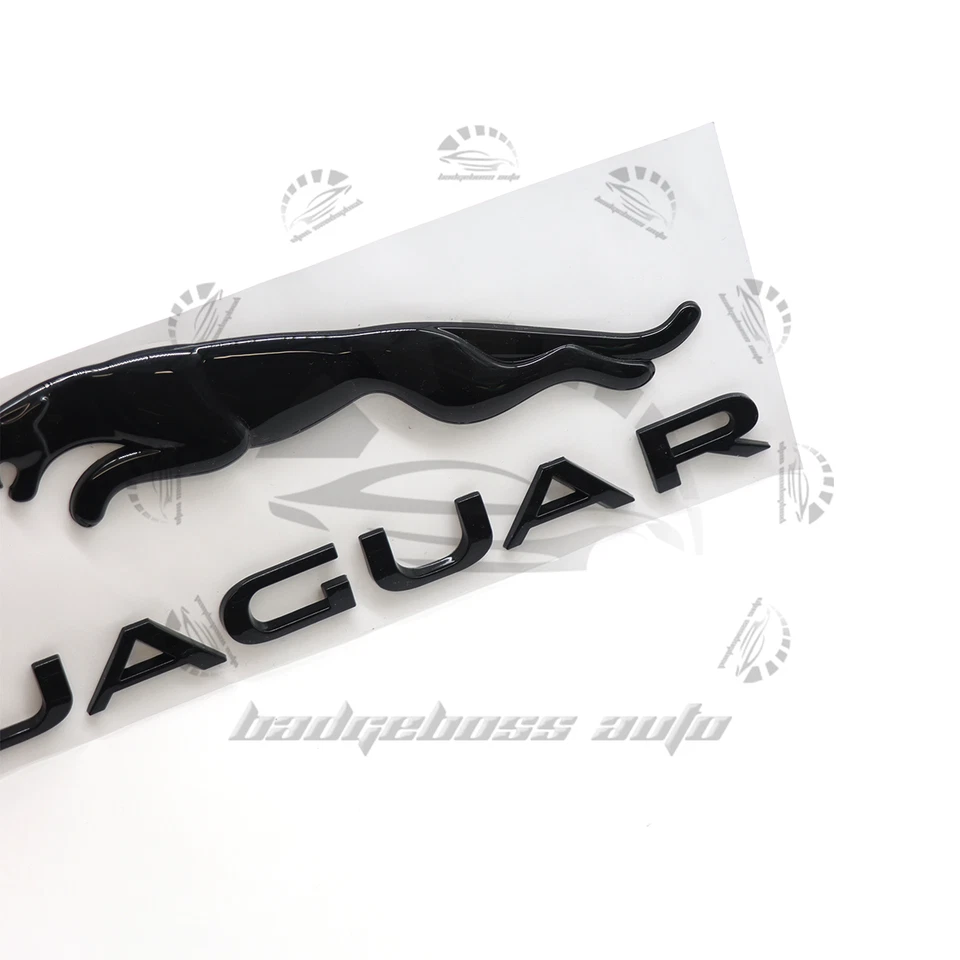Rear Emblem For Jaguar XE XF XJ F-Type F-PACE Trunk Letter Gloss Black Foto 2 de 2