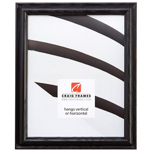 130ASHBK 11 by 16-Inch Picture Frame, Wood Grain Finish, 1-Inch Wide, Black