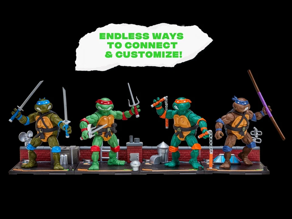 TMNT 1988 REMASTERED PLAYMATES SET OF 4 NINJA TURTLES 2024 40TH ANNIVERSARY 🔥🔥 - Image 4 of 4