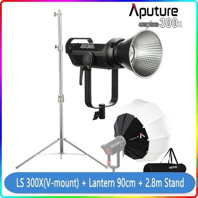Aputure LS 300x 350W LED Video Light 2700-6500K Sidus + Lantern 90cm+ 2.8m Stand