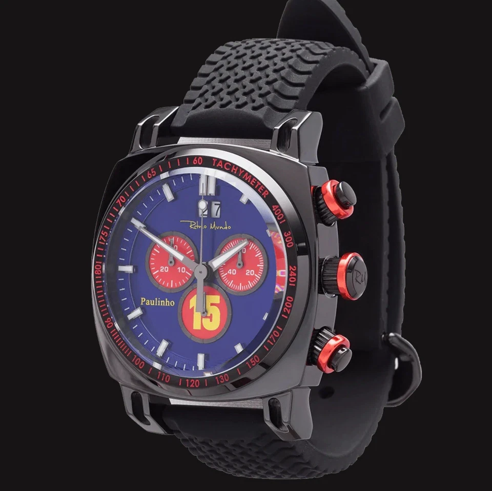 Ritmo Mundo Racer 瑞士计时码表限量版型号 2221 Paulinho  — 第 2/4 张图片