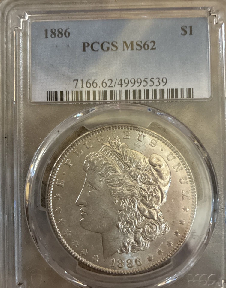 1886 PCGS MS62 Morgan Silver Dollar - Image 2 of 2