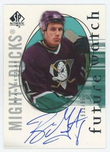 2005-06 SP AUTHENTIC Ryan Getzlaf FUTURE WATCH RC ROOKIE AUTO /999