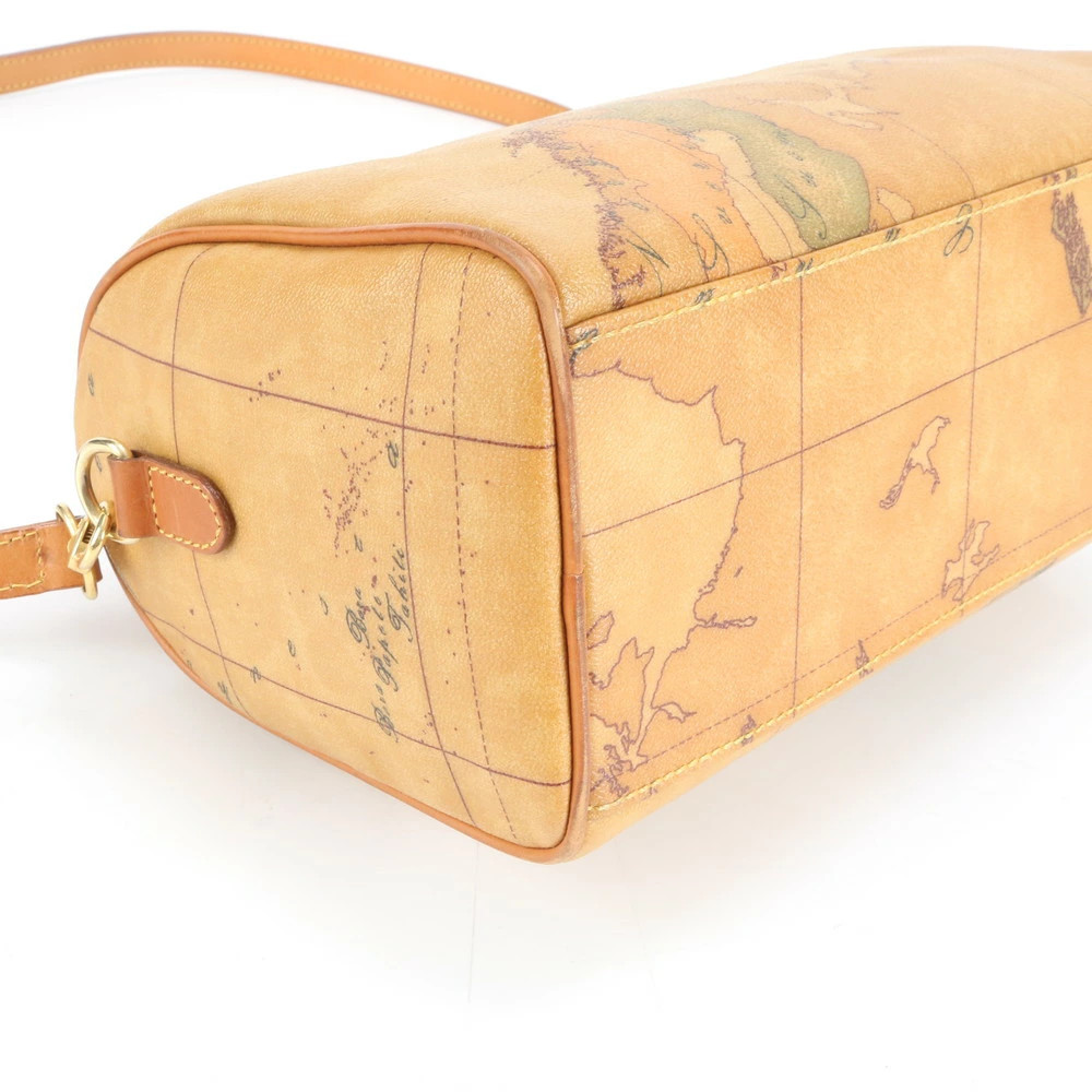 Prima Classe Mini Boston Map Pattern Leather 2WAY… - image 4