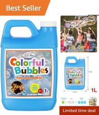 Refillable 33.8 OZ Bubble Solution - Ideal for Birthday Parties Events
