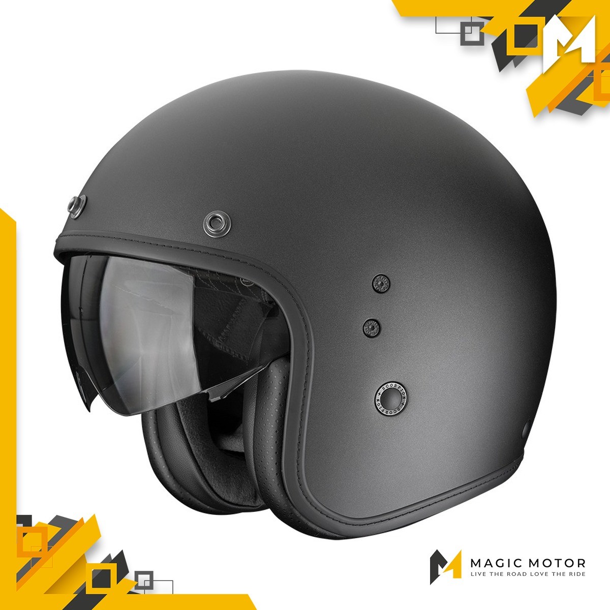 Scorpion Exo Motorradhelm Jethelm Belfast Evo Xxl Solide Schwarz-image