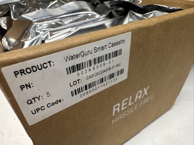 Lot of (5) NEW Sealed WaterGuru Smart Cassette 902AS009-01