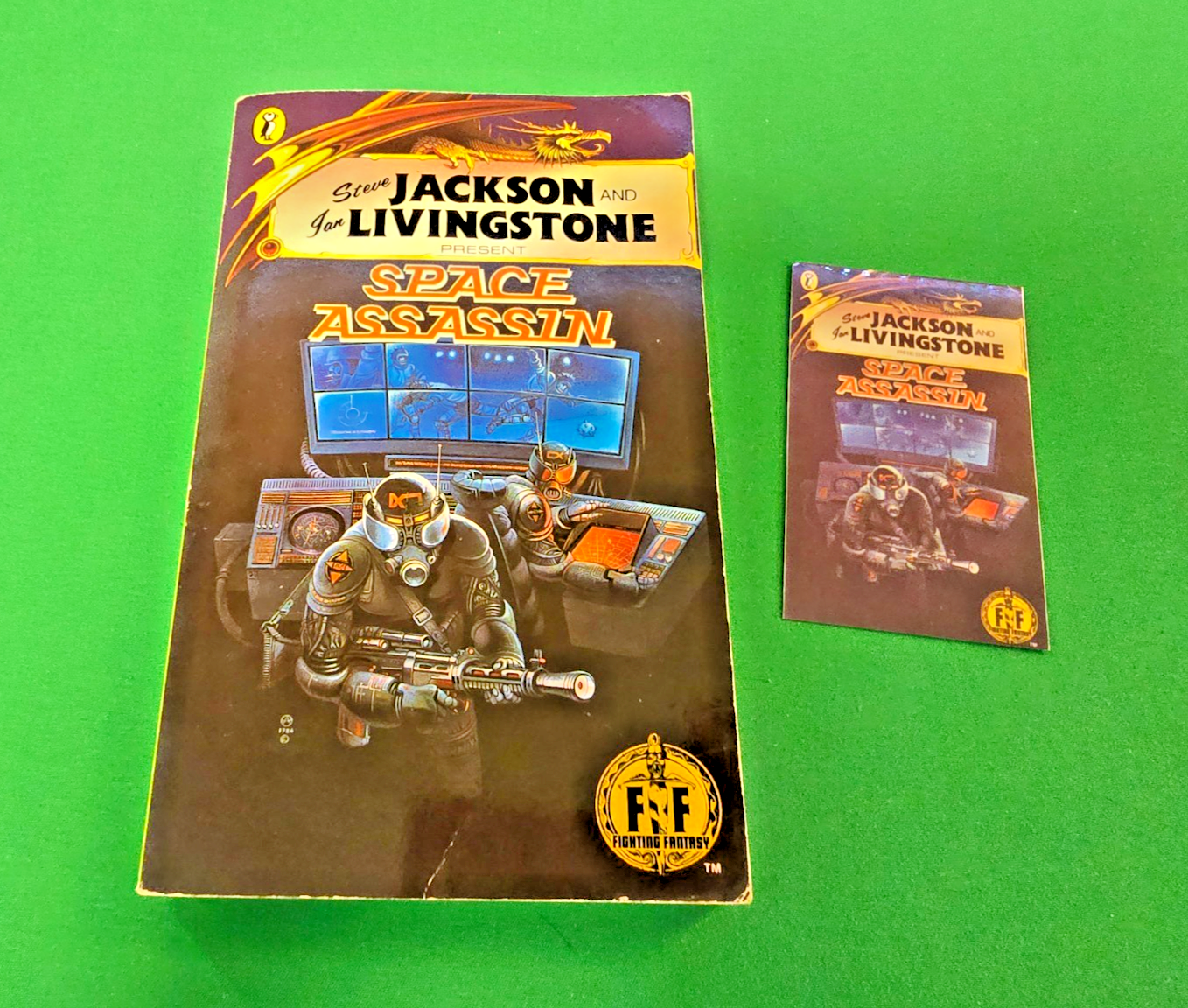 Space Assassin ***VGC 1st/10th BLACK DRAGON!!*** Fighting Fantasy Puffin #10