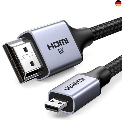 UGREEN Micro HDMI zu HDMI 2.1 Kabel 8K 4K@120/240Hz Micro HDMI Kabel eARC Dolby