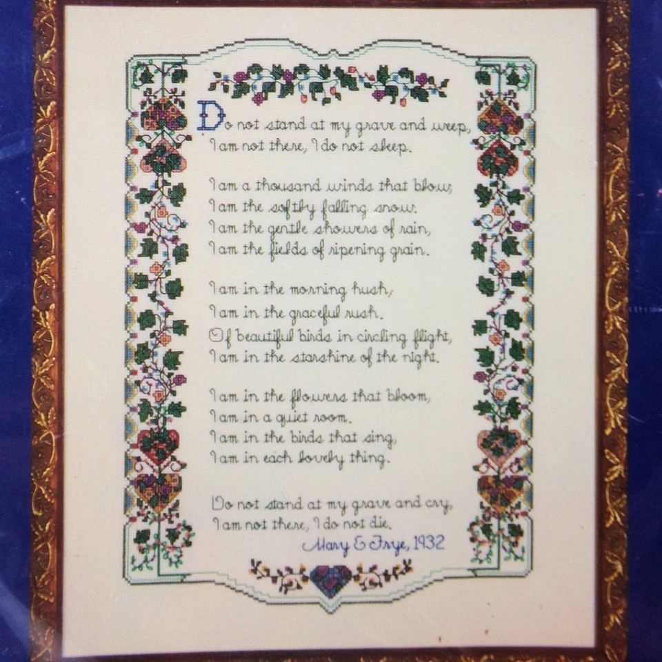 Kit de punto de cruz contado Candamar $51027 mil palabras vintage 1997 14x18 NUEVO Foto 3 de 4