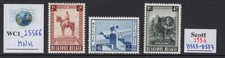 WC1_25566.BELGIUM. 1954 20th ANNIV. DEATH KING ALBERT I set. Sc.B555-B557. MNH