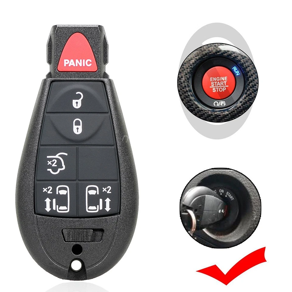 Programador hágalo usted mismo + Llavero remoto para Chrysler Town & Country Dodge Grand Caravan Foto 2 de 4