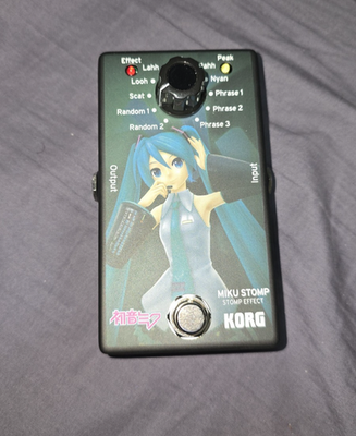 KORG Miku sing in the guitar Compact effector MIKU STOMP from