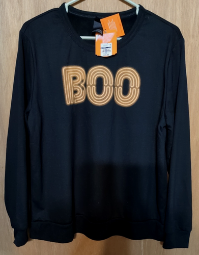 HALLOWEEN SHIRT Black Long Sleeves BOO Hyde & Eek Target Brand NEW w/ Tags - Picture 8 of 13