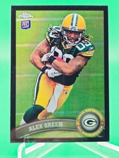 Alex Green 2011 Topps Chrome Refractor Black 191/299 Rookie Card RC #149 Packers. rookie card picture
