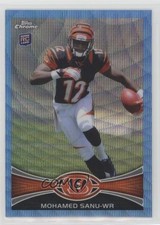 2012 Topps Chrome Blue Wave Refractors Mohamed Sanu #BW-98 0c2