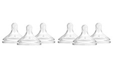 Dr Brown's Level 4 Fast Flow Wide Neck Baby Bottle Nipple 9 Months 6 Count