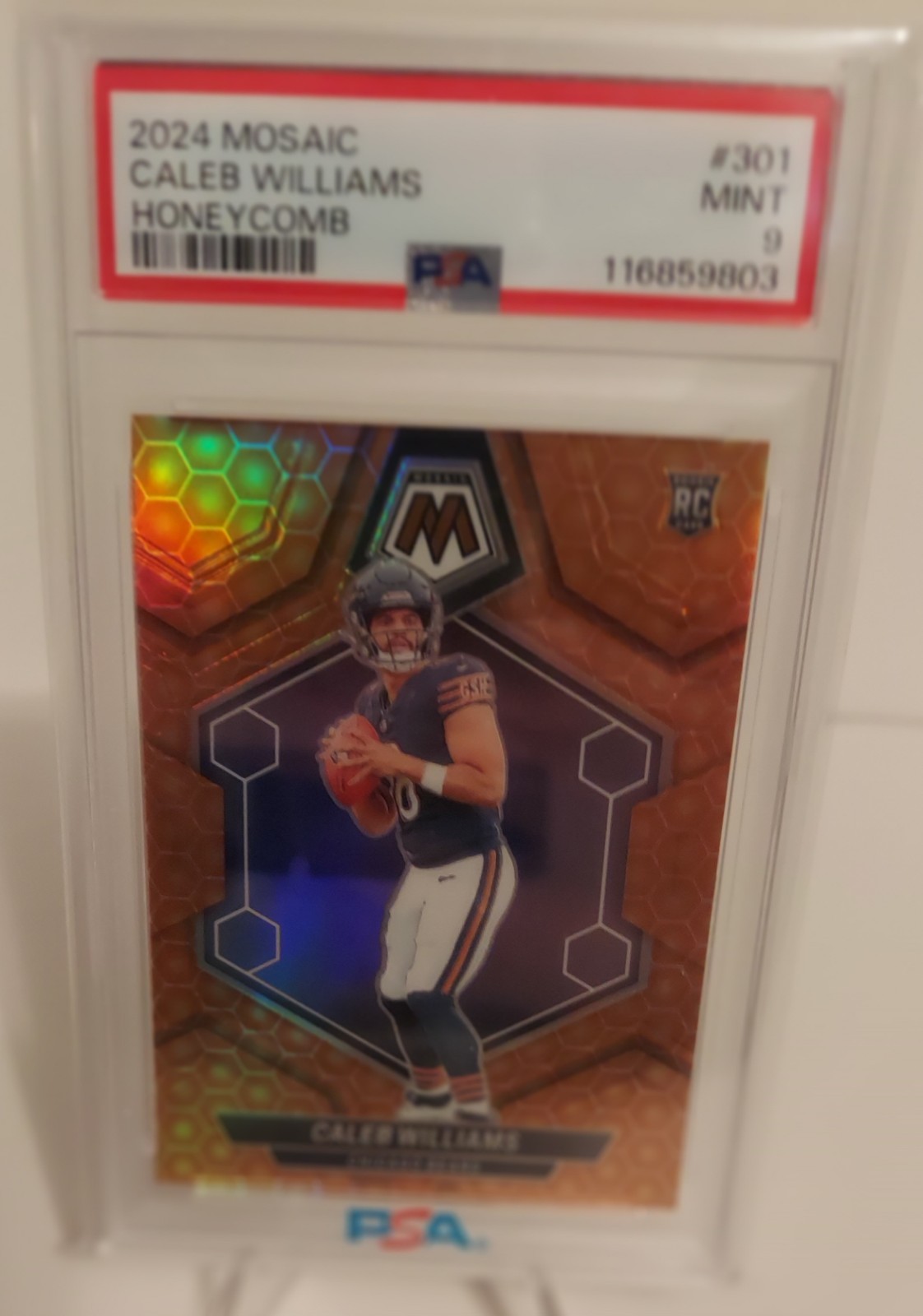 2024 Panini Mosaic - Rookies Caleb Williams #301 Honeycomb Prizm (RC)