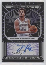 2021 Panini Obsidian Electric Etch Purple 60/75 Jeremiah Robinson-Earl Auto 0r2f