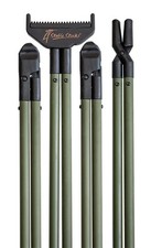   Essential 4 Points Bipod Shooting Sticks Green - Lightweight Aluminium, E...