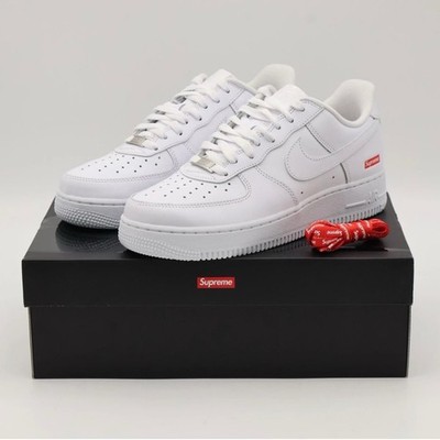Nike Air Force 1 Low Supreme Weiß, Größe EUR 44 US 10