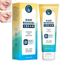 Facial Depilatory Cream: Hair Removal Cream for Women and Men - Painless Pubi...