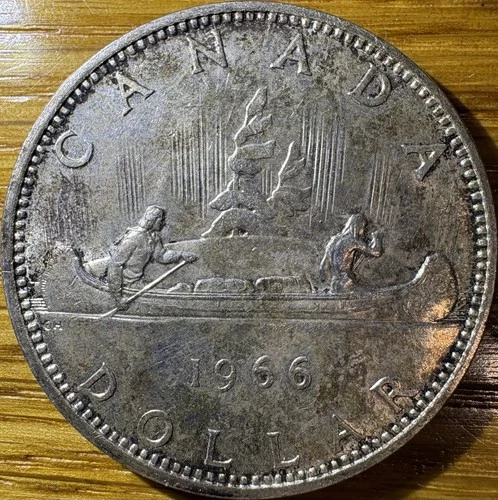 1966 $1 Canada Silver Dollar
