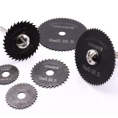 8 tlg HSS Kreissägeblätter mit Dorn 3 / 6mm für Dremel, Proxxon, Bohrmaschine