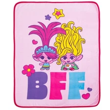 DreamWorks Trolls rolls 3 Trolls Tiny Besties SP Cloud Throw Blanket