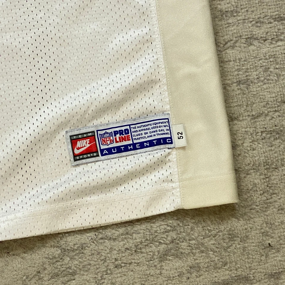 Vintage Dallas Cowboys Leon Lett Authentic Replica Jersey 52 2XL XXL White Blue - Image 3 of 4