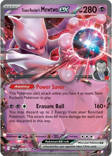 Team Rocket's Mewtwo Ex 081/182 Sv10: Destined Rivals