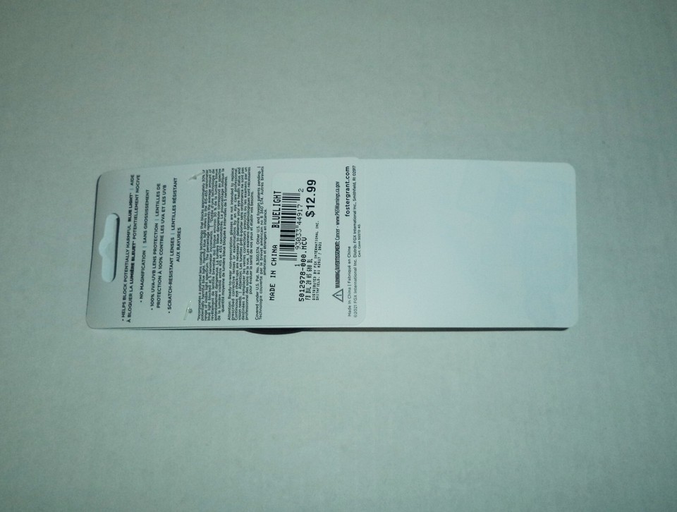 Foster Grant Blue Light UV Blocking Glasses Kids Youth Red & Black *NEW