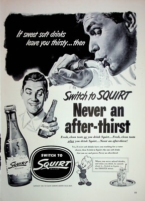 Original Squirt Ad: Switch to Squirt never an after-thirst