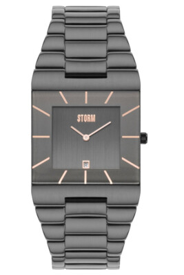 STORM  OMARI XL TITANIUM 47195/TN Herren Edelstahl Uhr neu 