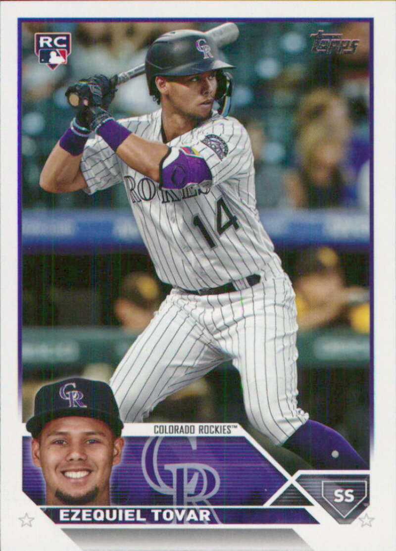 2023 Topps #651 Ezequiel Tovar Colorado Rockies Rookie