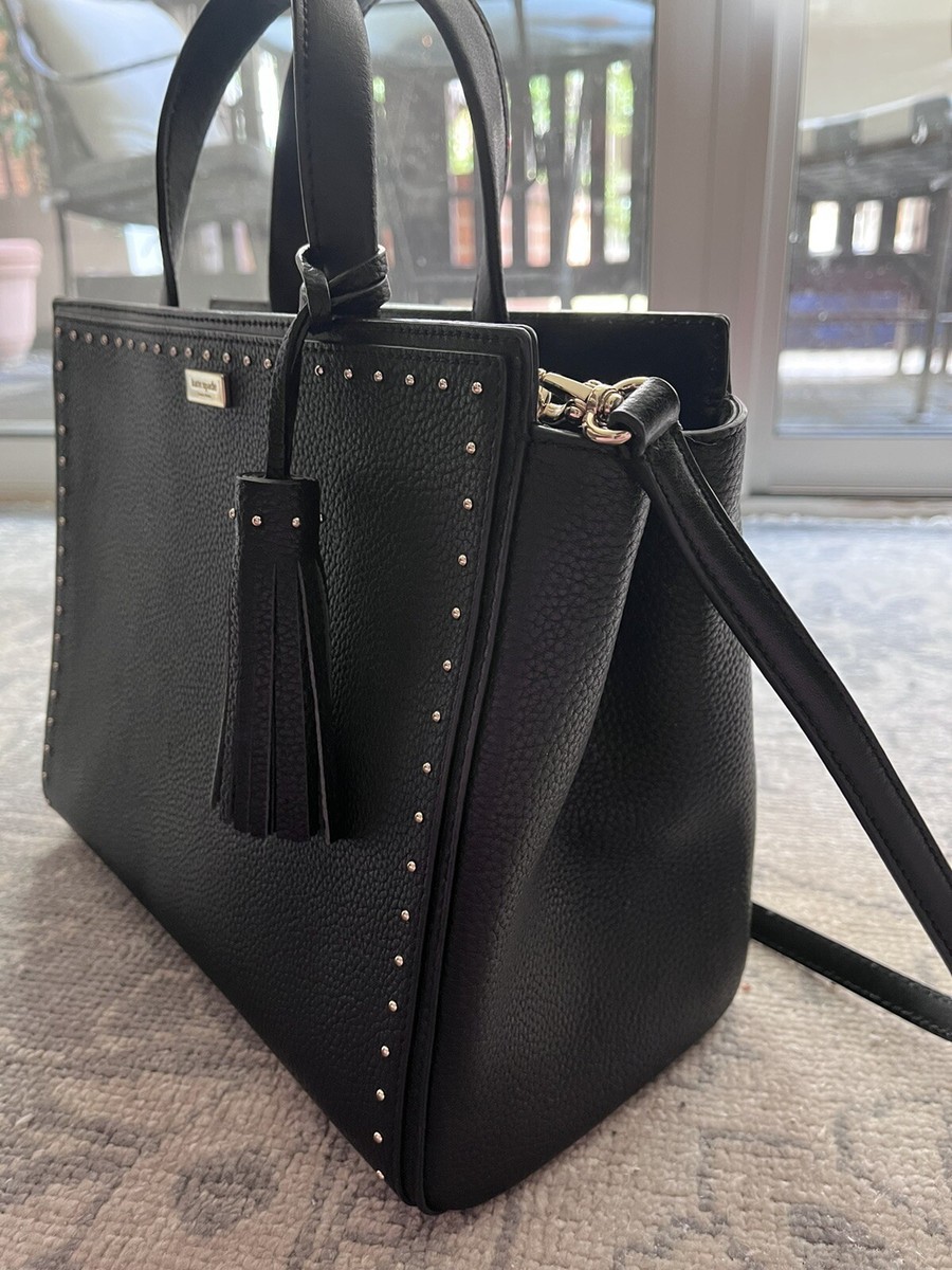 NWOT Kate Spade New York West Street Abby Black Pebbled