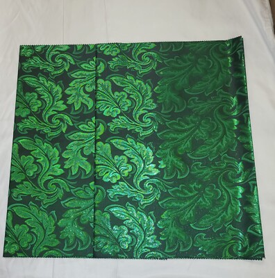Nigerianische Kopfkrawatte, Sego 2 Stück Green3D Flowery Gele, 2 Stück
