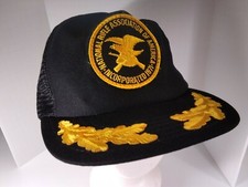 NRA National Rifle Association Trucker Hat Cap Snapback Mesh Rare VHTF USA Leaf