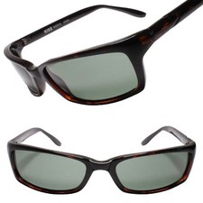 Angular Design Deadstock Vintage Sporty Style Rectangle Tortoise Sunglasses