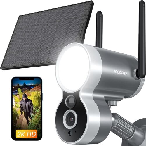 Solar CCTV Camera Security Wireless Outdoor Battery  Night Vision RRP £89.99 - Afbeelding 1 van 9